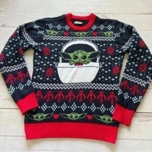 Star Wars Geeknet The Mandalorian Child Baby Yoda Ugly Holiday Unisex Sw…